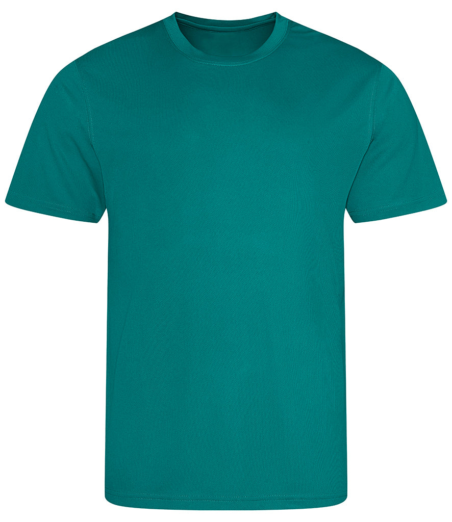 Jade green plain short-sleeve cotton kids' T-shirt