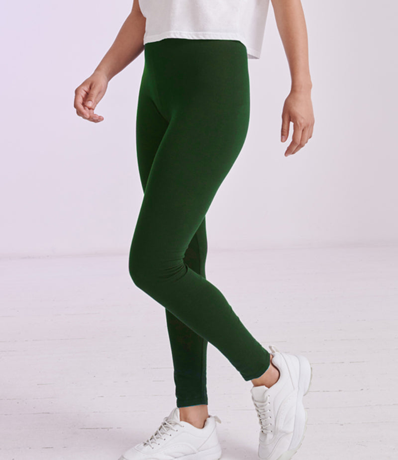 Girls Leggings Plain Full Length