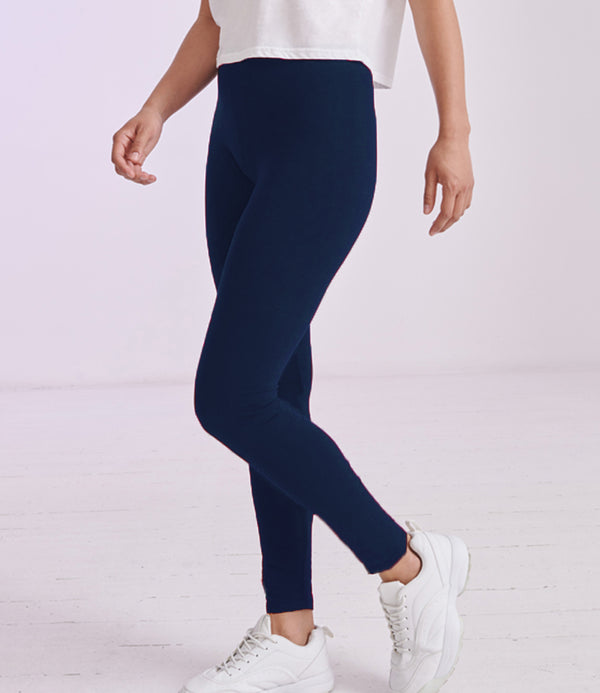 Navy Plain Leggings