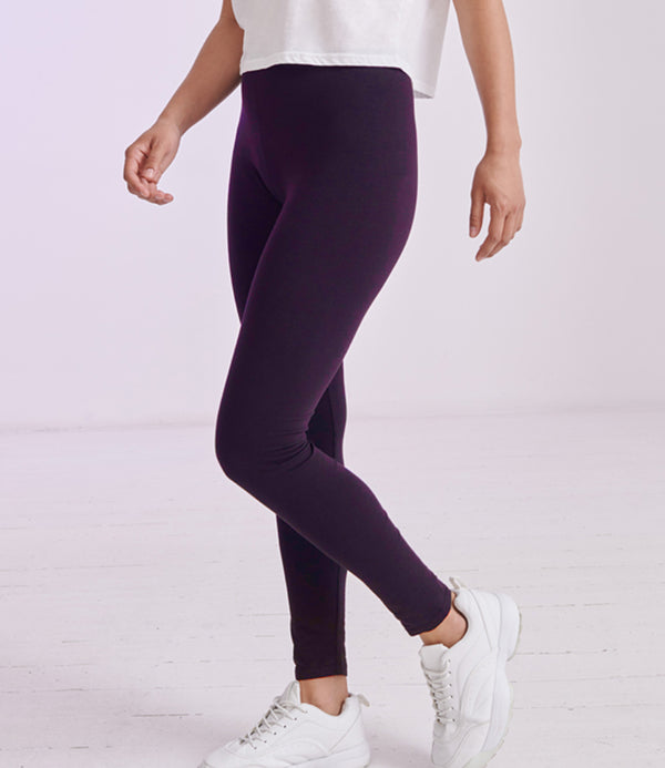 Purple Plain Leggings