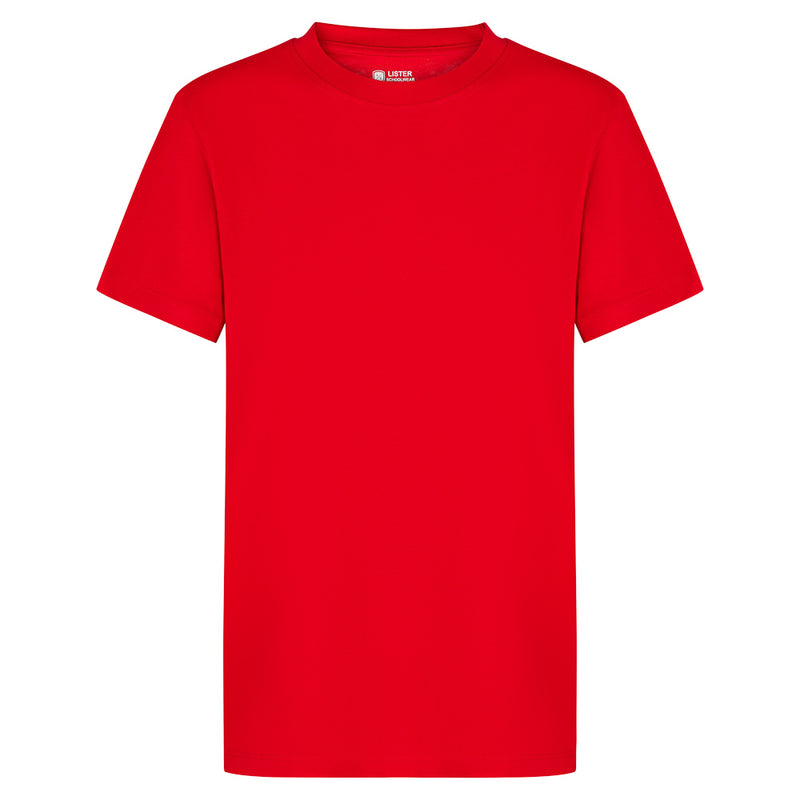 Red Kids T-Shirt Short Sleeve 100% Cotton
