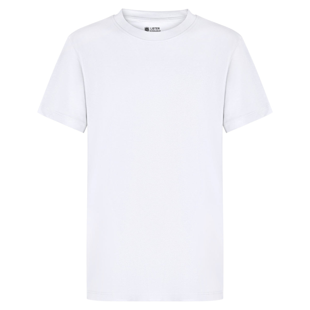 White Kids Plain T-Shirt Short Sleeve 100% Cotton