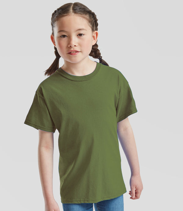 Military Green Kids T-Shirt Short Sleeve 100% Cotton