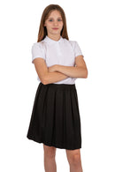 Listers Schoolwear Girls White School Polo Shirt Age 3-16 100% Cotton School Plain P.E.
