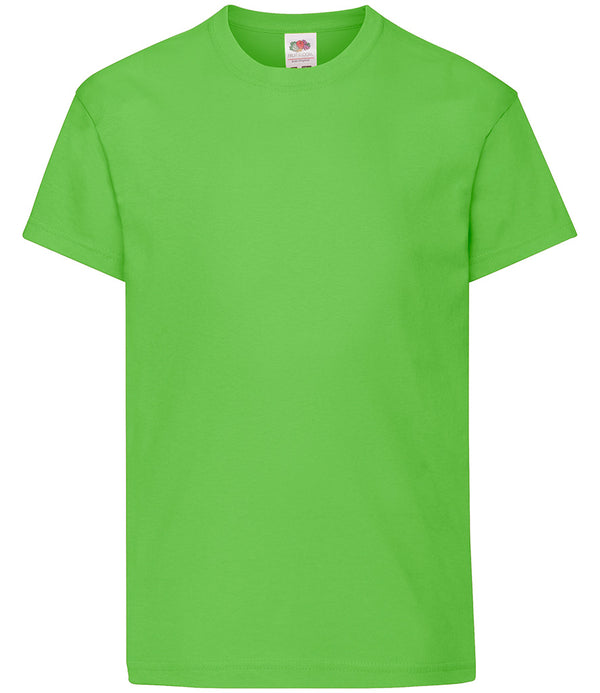 Lime Green Kids T-Shirt Short Sleeve 100% Cotton