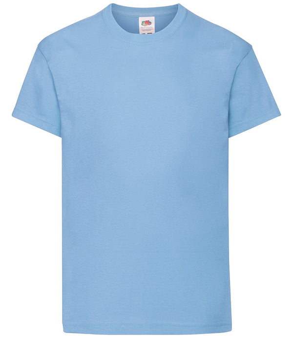 Sky Blue Kids Plain T-Shirt Short Sleeve 100% Cotton