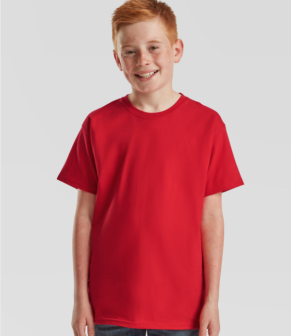 Red Kids T-Shirt Short Sleeve 100% Cotton