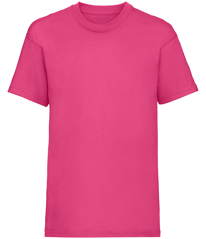 Hot Pink Kids T-Shirt Short Sleeve 100% Cotton