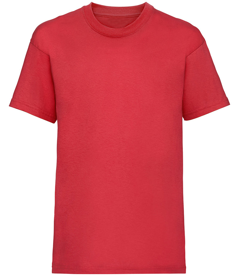 Red Kids T-Shirt Short Sleeve 100% Cotton
