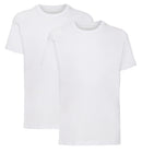 White Kids Plain T-Shirt Short Sleeve 100% Cotton