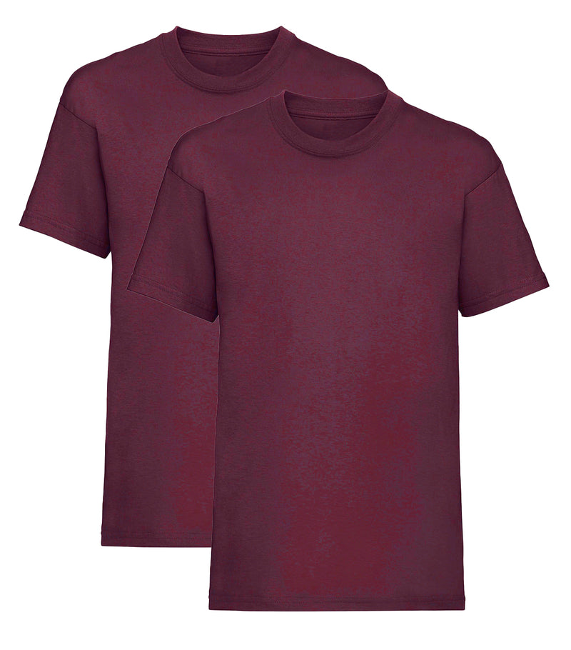 Maroon Kids T-Shirt Short Sleeve 100% Cotton