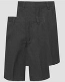 Boys (Adjustable Waist) School Shorts - Twin-Pack