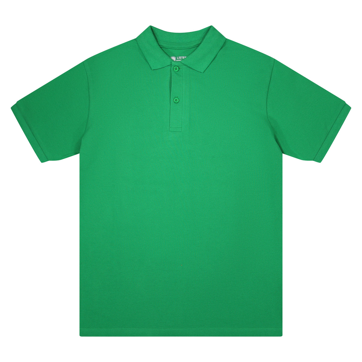 Kelly Green short sleeve school polo shirt twin pack
