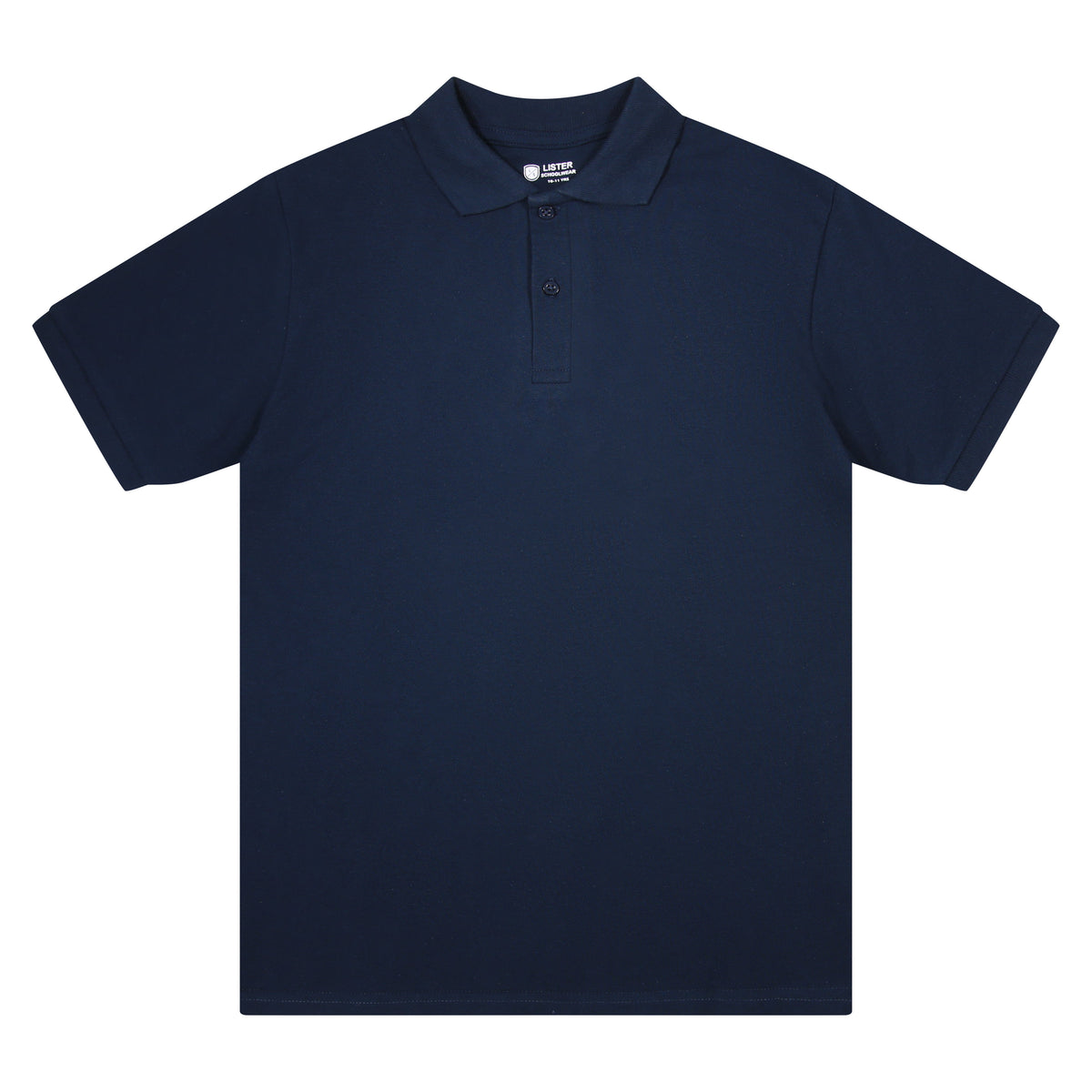 Navy Blue short sleeve school polo shirt twin pack