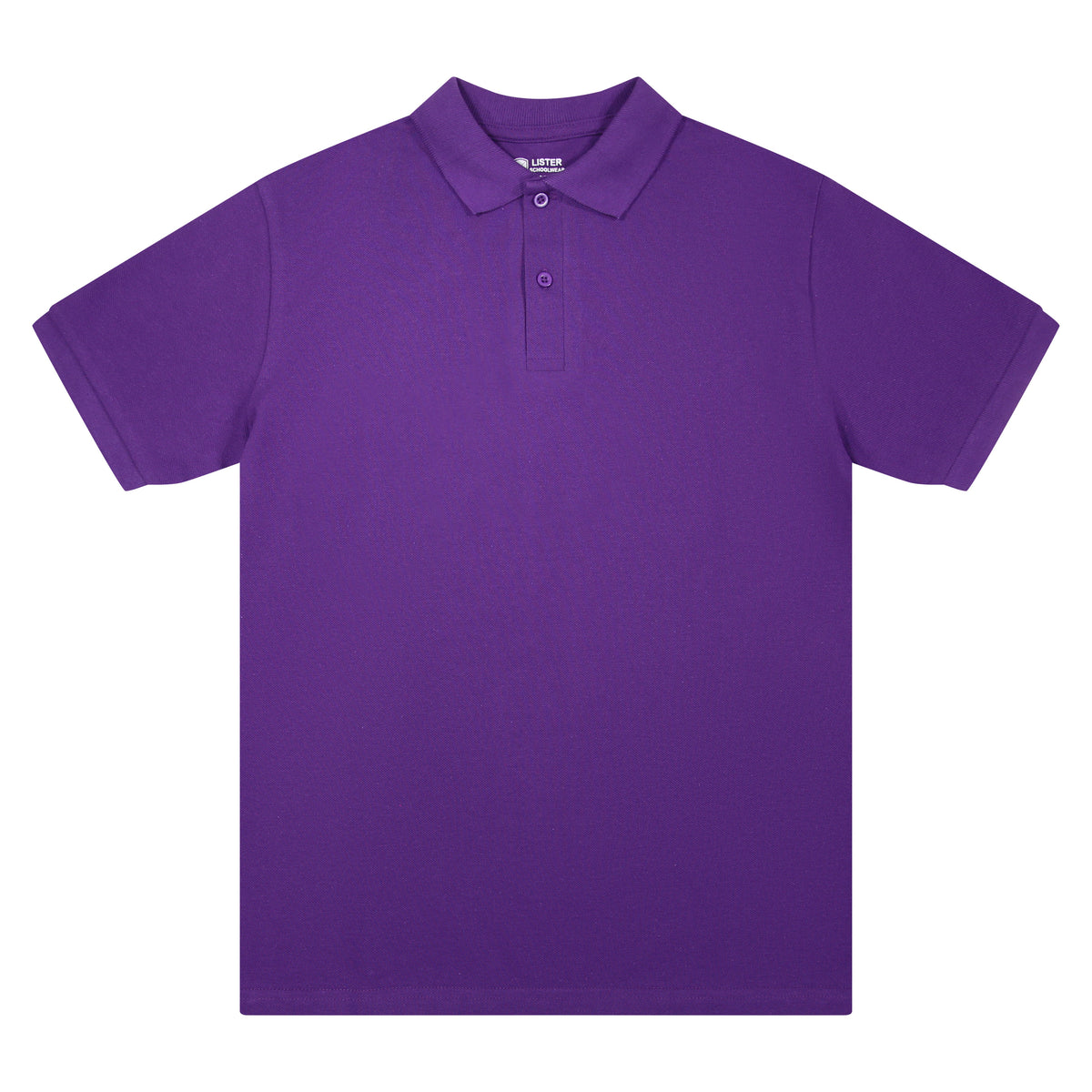 Purple short sleeve school polo shirt twin pack