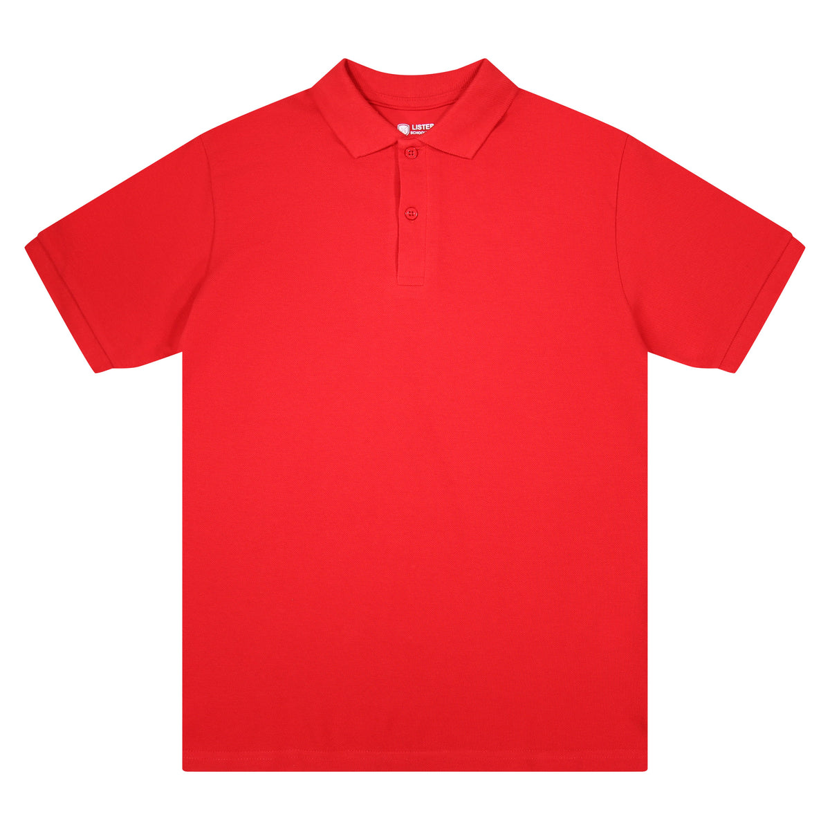Red short sleeve school polo shirt twin pack