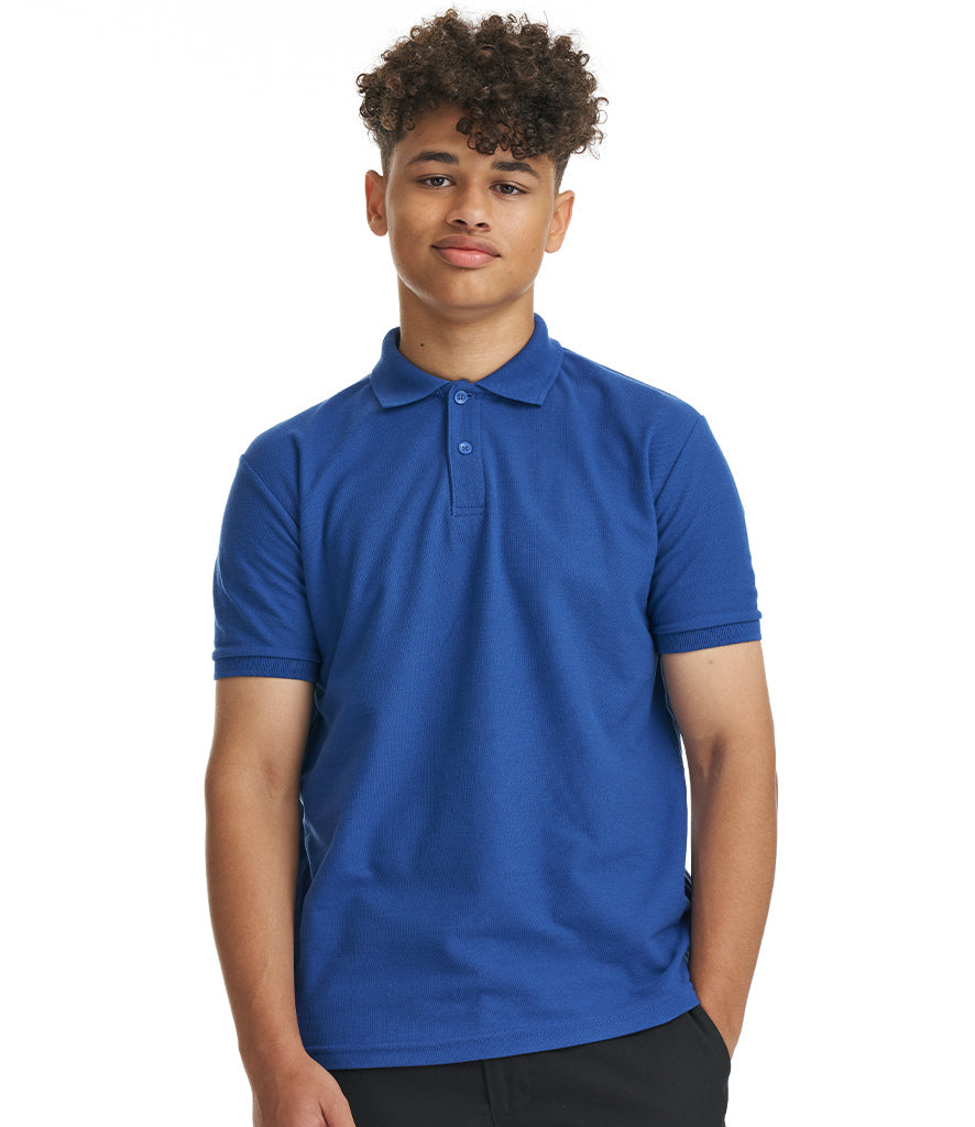 Royal Blue short sleeve school polo shirt twin pack