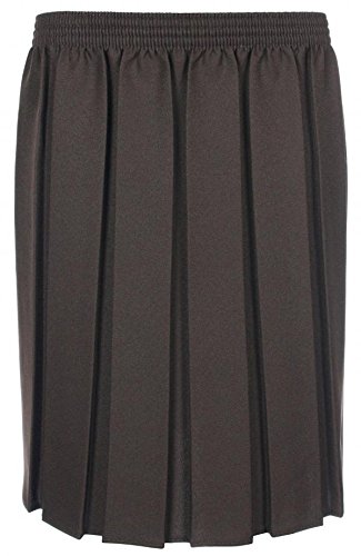 Box Pleated Elasticated School Skirt