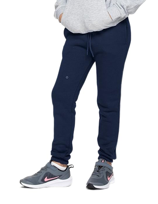 Listers Schoolwear Kids Boys Plain Slim Fit Joggers Ages 3-16y Gym Sports Elastic Waist Jogger Jog Bottoms Girls Unisex