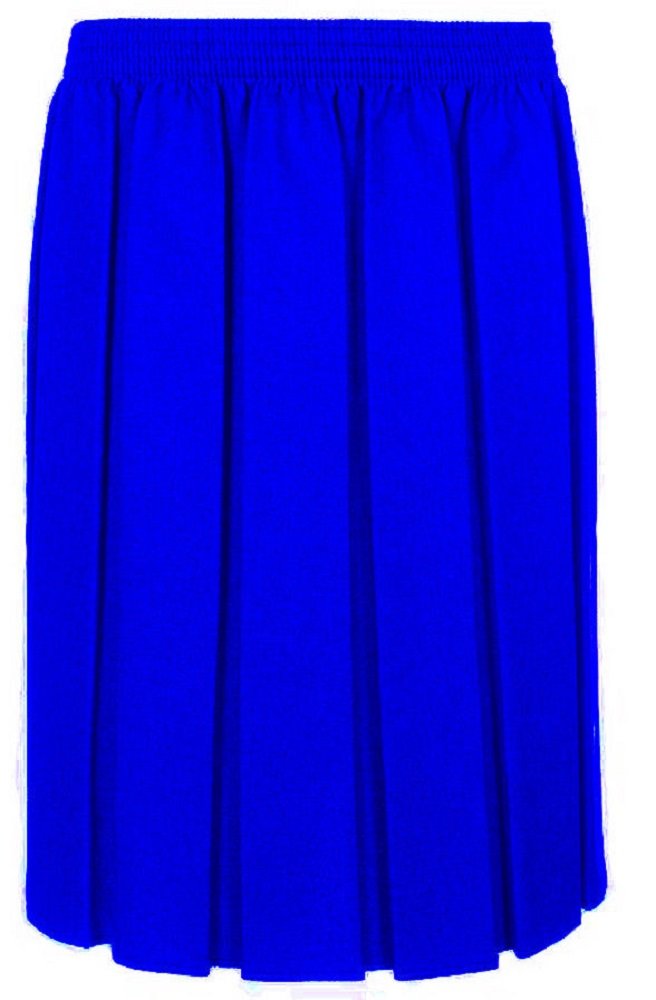 Box Pleated Elasticated School Skirt