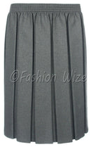 Box Pleated Elasticated School Skirt