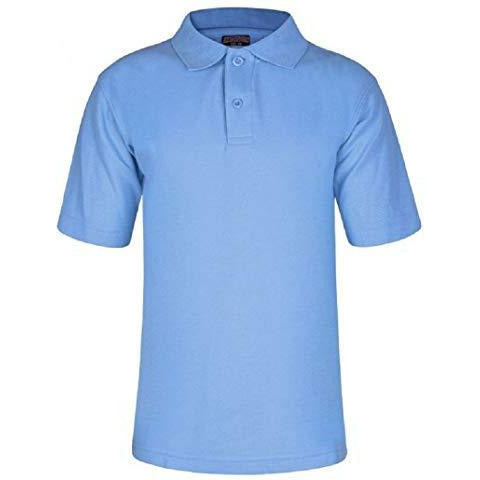 Age 2-15 School Plain Polo Shirt Short Sleeve 15 Colours Childrens Boys Polo Shirt Girls Polo Shirt School Uniform P.E. Listers Schoolwear 3 Years Sky Blue 