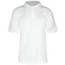 Age 3-16 White 100% Cotton School Plain Polo Shirt Short Sleeve Childrens Boys Girls P.E.