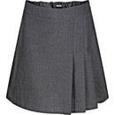 Ages 4-13 Girls School Skirt Adjustable Waist Black Grey Pleated