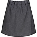 Ages 4-13 Girls School Skirt Adjustable Waist Black Grey Pleated