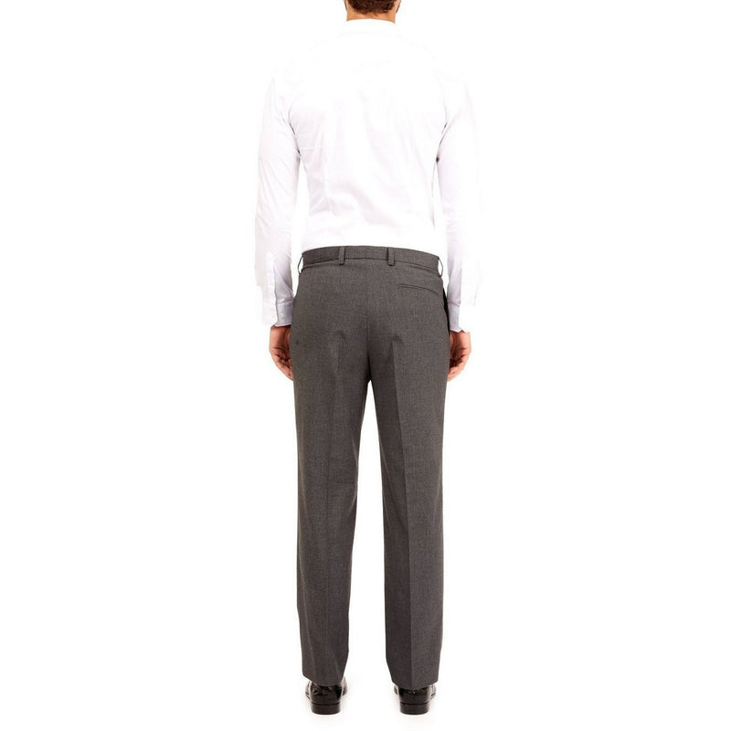Boys Black Grey & Charcoal Grey Regular Fit Zip Up School Trousers Elastic Adjustable Waist 3-16 Yrs
