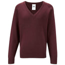 Boys Girls Unisex Knitted School Jumper Sweatshirt Jumper V Neck School Ages 4-18 + Adult Size - 7 Colours