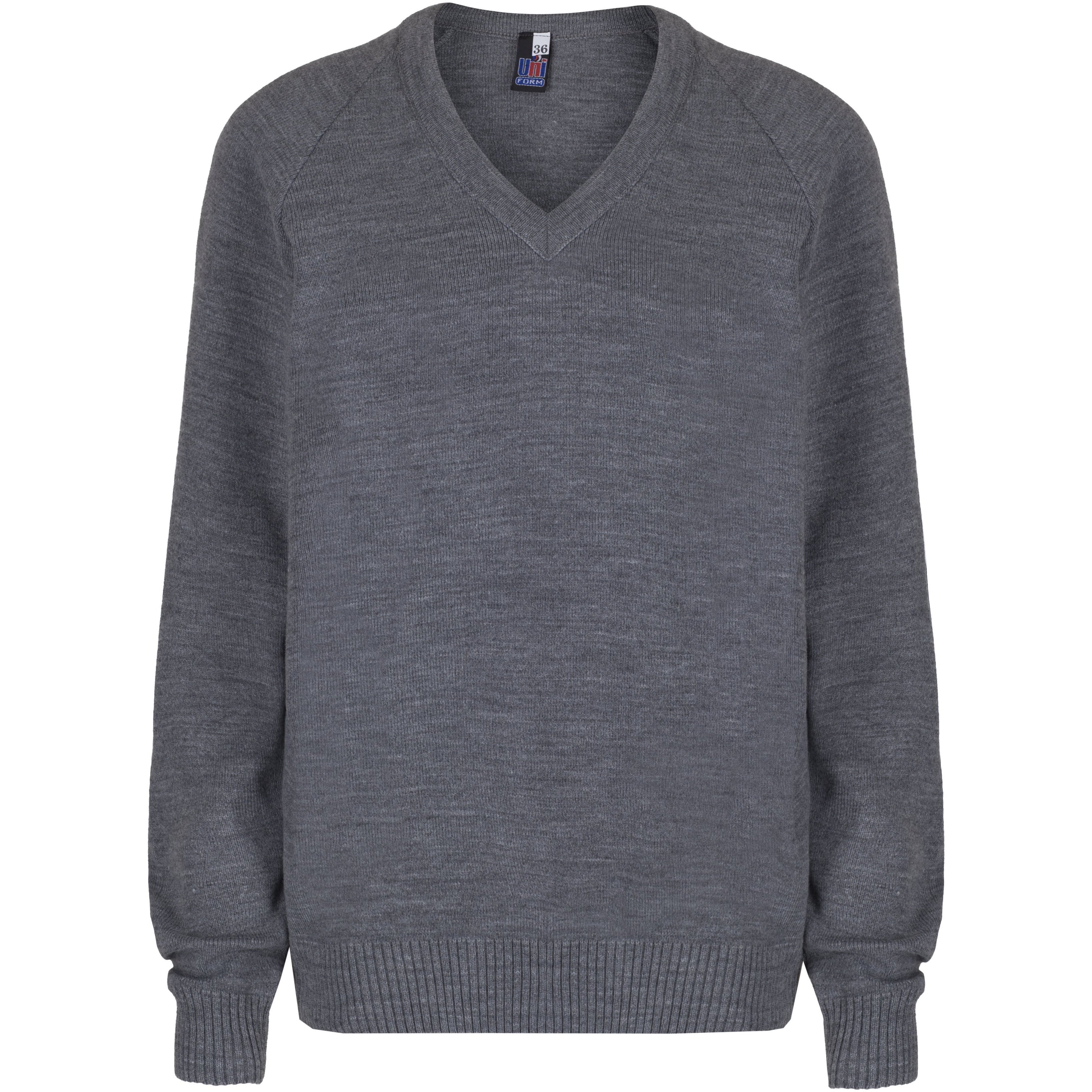 Boys Girls Unisex Knitted School Jumper Sweatshirt Jumper V Neck School Ages 4-18 + Adult Size - 7 Colours
