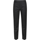 Boys Pull Up School Trousers Elasticated Black Grey Navy Age 2 3 4 5 6 7 8 9 10 11 12 13