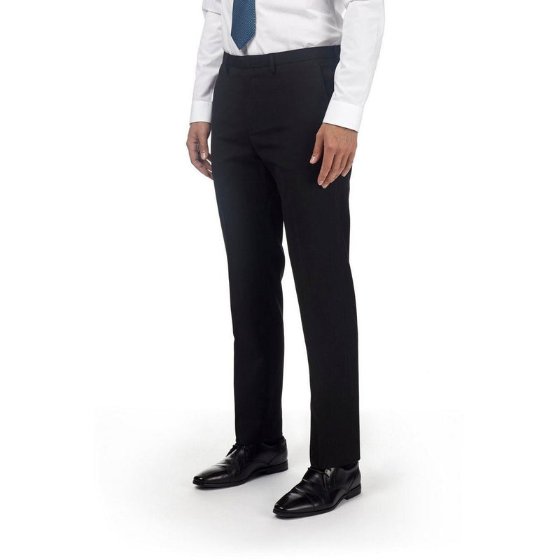 Boys Slim Leg School Trousers Black Charcoal Grey Ages 3 16