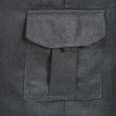 Boys Smart School Uniform Cargo Shorts Age 2-16 Years Black Grey - Adjustable Waist