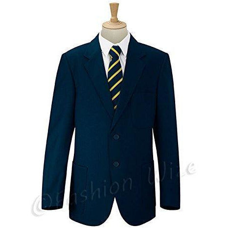 Boys/Mens School/Formal Blazer Jacket Uniform Black Royal Blue Navy Bottle Green Burgundy/Maroon (Chest Sizes 24"-52")