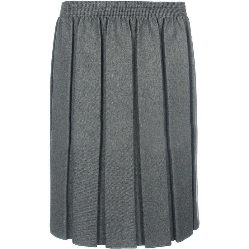 Girls School Box Pleated Elasticated Skirt Formal Ages 2 - 18 + Adult Sizes (7 Colours)