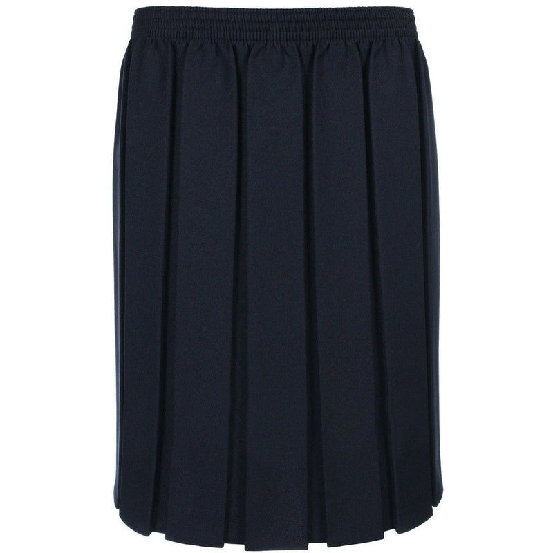 Girls School Box Pleated Elasticated Skirt Formal Ages 2 - 18 + Adult Sizes (7 Colours)