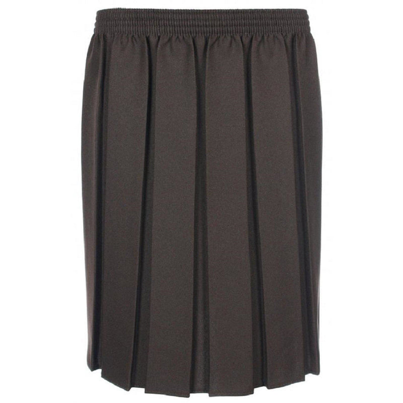 Box Pleated Elasticated Formal School Skirt