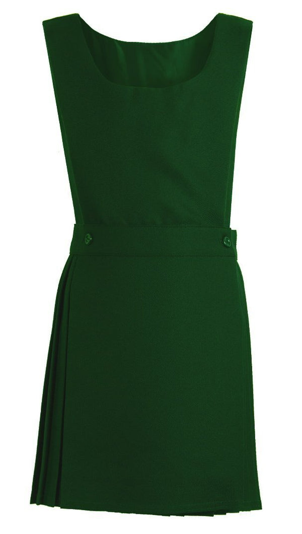 Bottle green pinafore dress sale