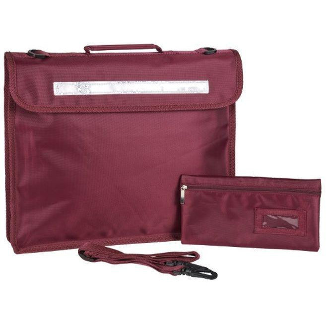 Kids Infant Junior Premium Classic School Book Bag With Strap Holdall Zip Pocket
