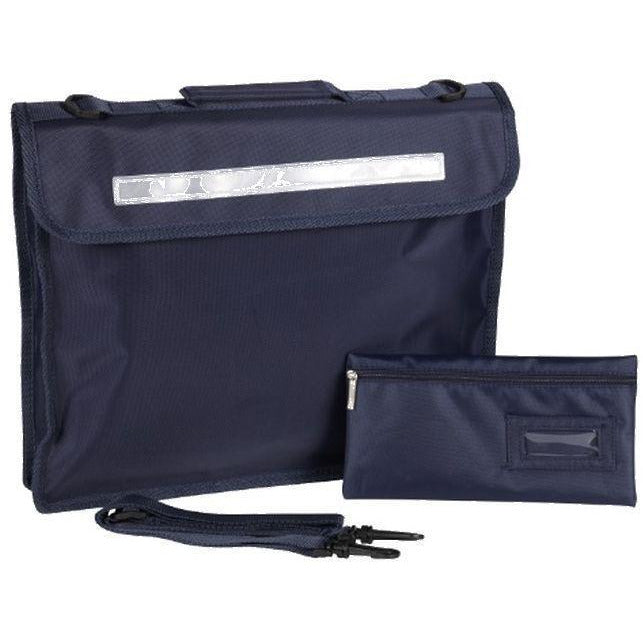 Kids Infant Junior Premium Classic School Book Bag With Strap Holdall Zip Pocket