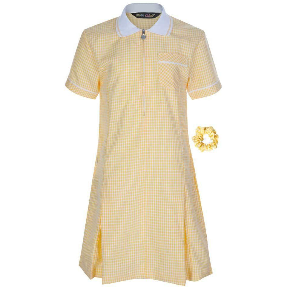 Miss Chief Girl's School Gingham Summer Dress Age 3 4 5 6 7 8 9 10 11 12 13 14 15 16 17 18 20 Pleated