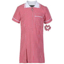 Miss Chief Girl's School Gingham Summer Dress Age 3 4 5 6 7 8 9 10 11 12 13 14 15 16 17 18 20 Pleated